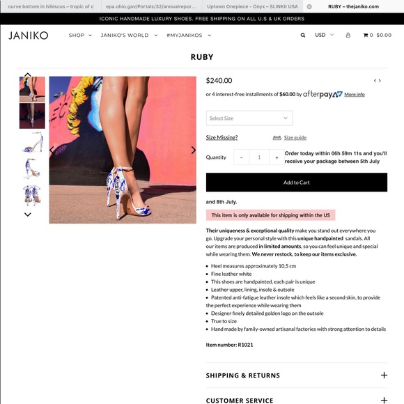 Janiko Hand-painted Heels - Picture 4 of 4